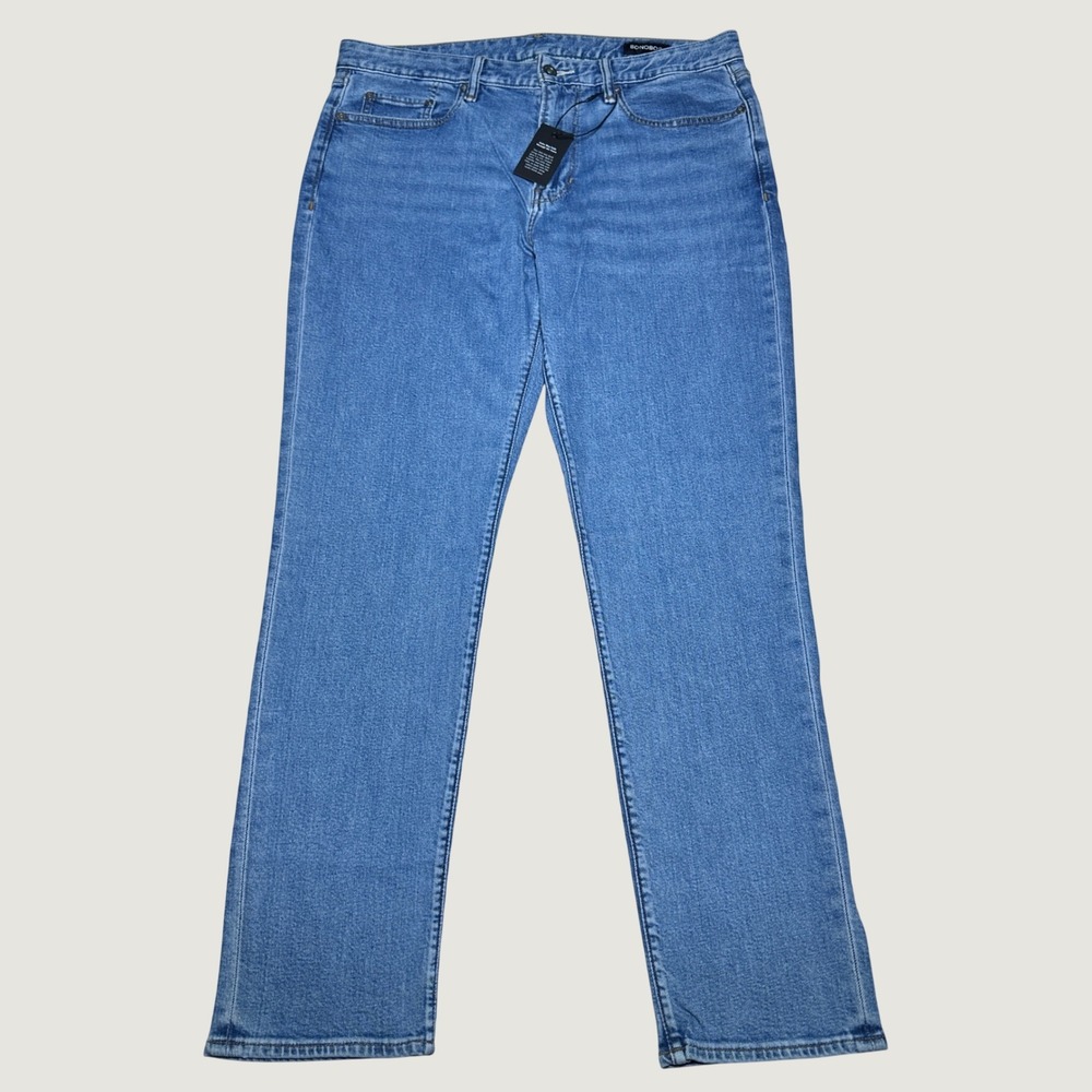 NEW Bonobos Jeans Mens 33x30 Slim Fit Organic Cotton Stretch Medium Wash Blue
